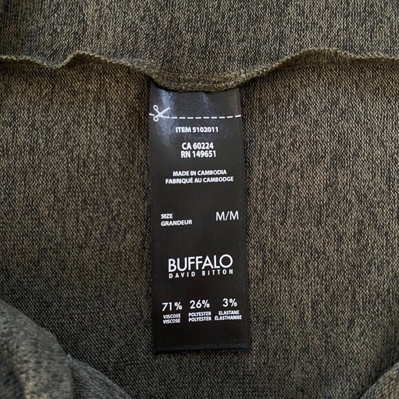 Buffalo David Bitton Womens Ribbed Sleeve Top - Greige - Picture 4 of 8